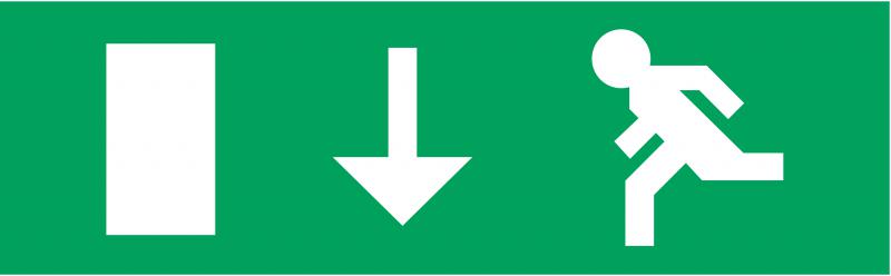Pictogramme - Compatible boitier AA - Flèche vers le bas