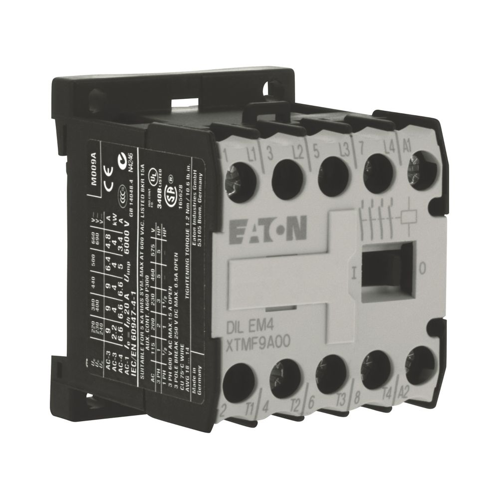 Contacteur de puissance, 4p, 4kW/400V/AC3