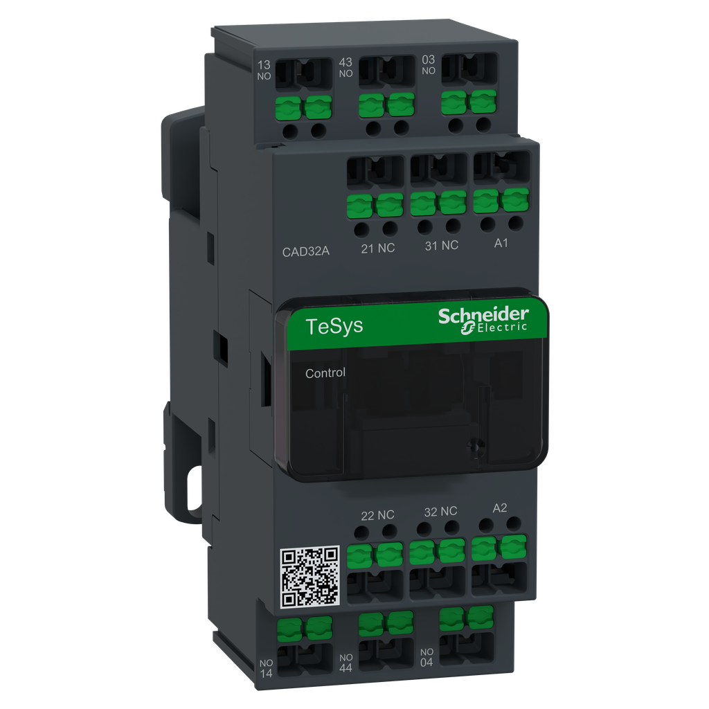 TeSys CAD32 - Snap In - contacteur - 3F+2O - instantané - 10A - 660 à 690Vca