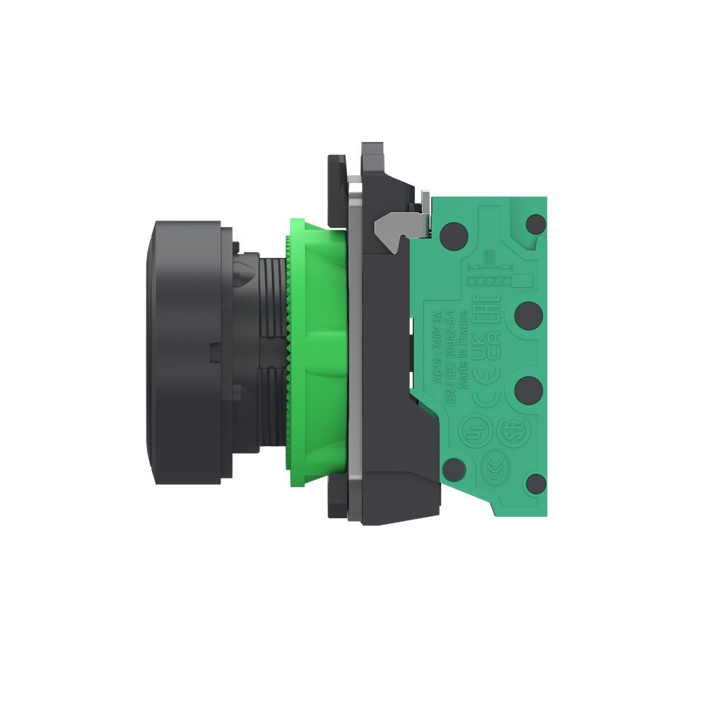 Harmony XB5 - bouton poussoir à impulsion - Ø22 - noir - 1F - Push In