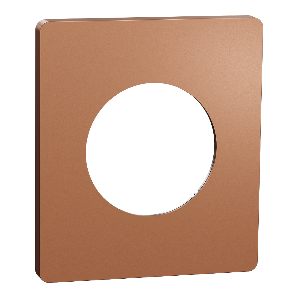 Odace Architecte - plaque de finition 1 poste - effet Cuivre