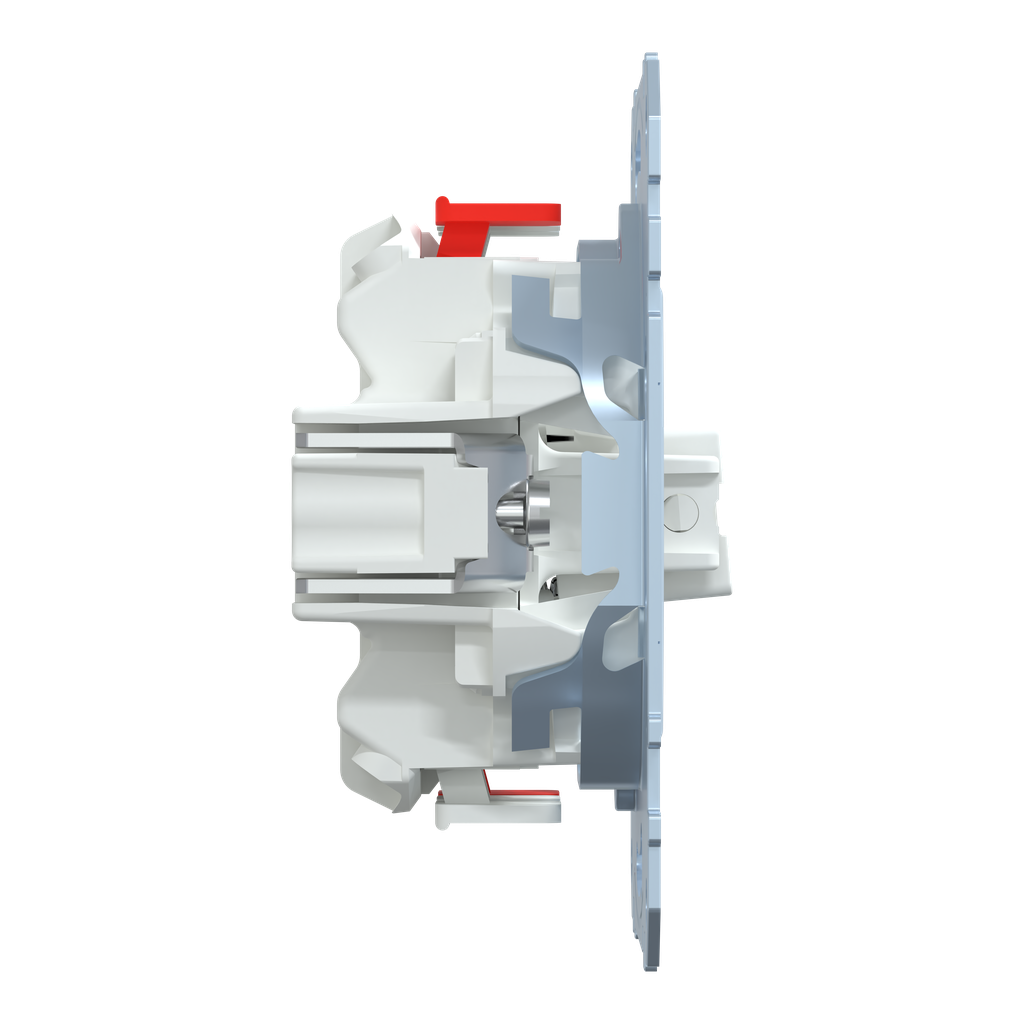 D-Life - interrupteur dble va-et-vient + bouton-poussoir NO/NF - 10A - méca seul
