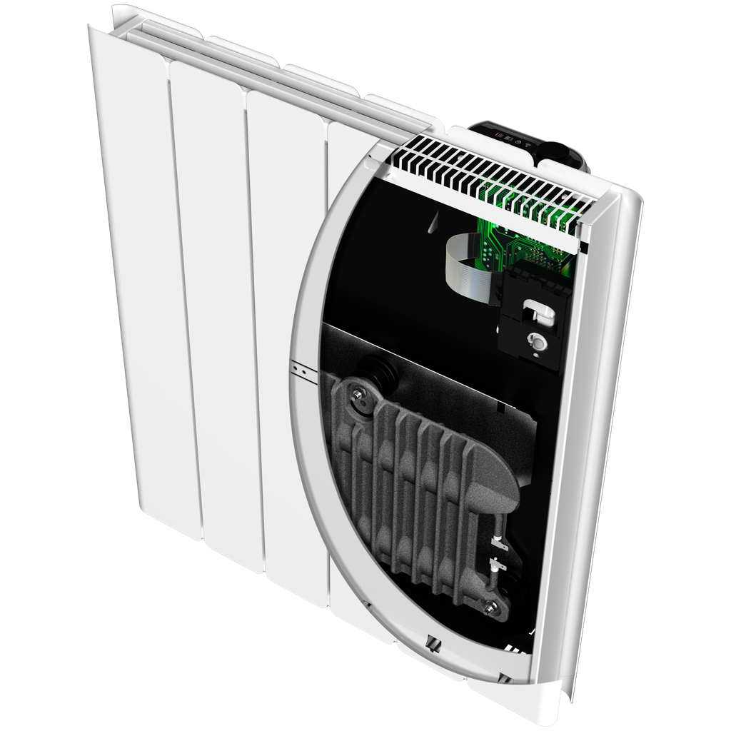 Radiateur connecté Beladoo nativ - bas - 1000W - blanc satiné