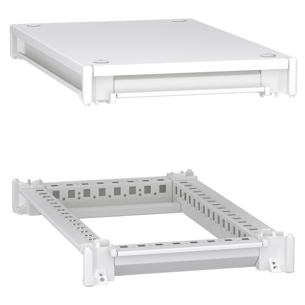 PrismaSeT HD - cadre supérieur et inférieur - 300x500 mm - blanc