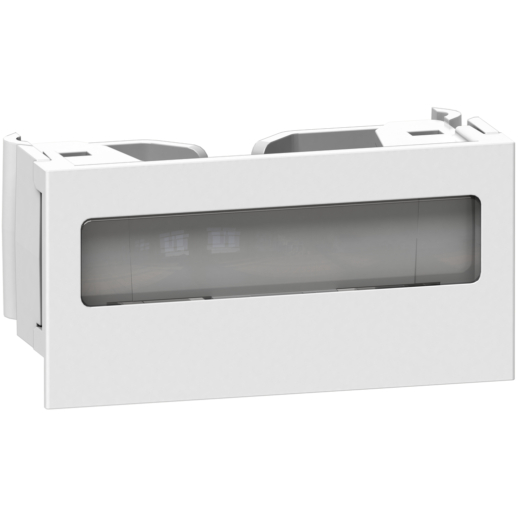 OptiLine 45 - clip de verrouillage pour goulotte - porte etiquette - blc polaire