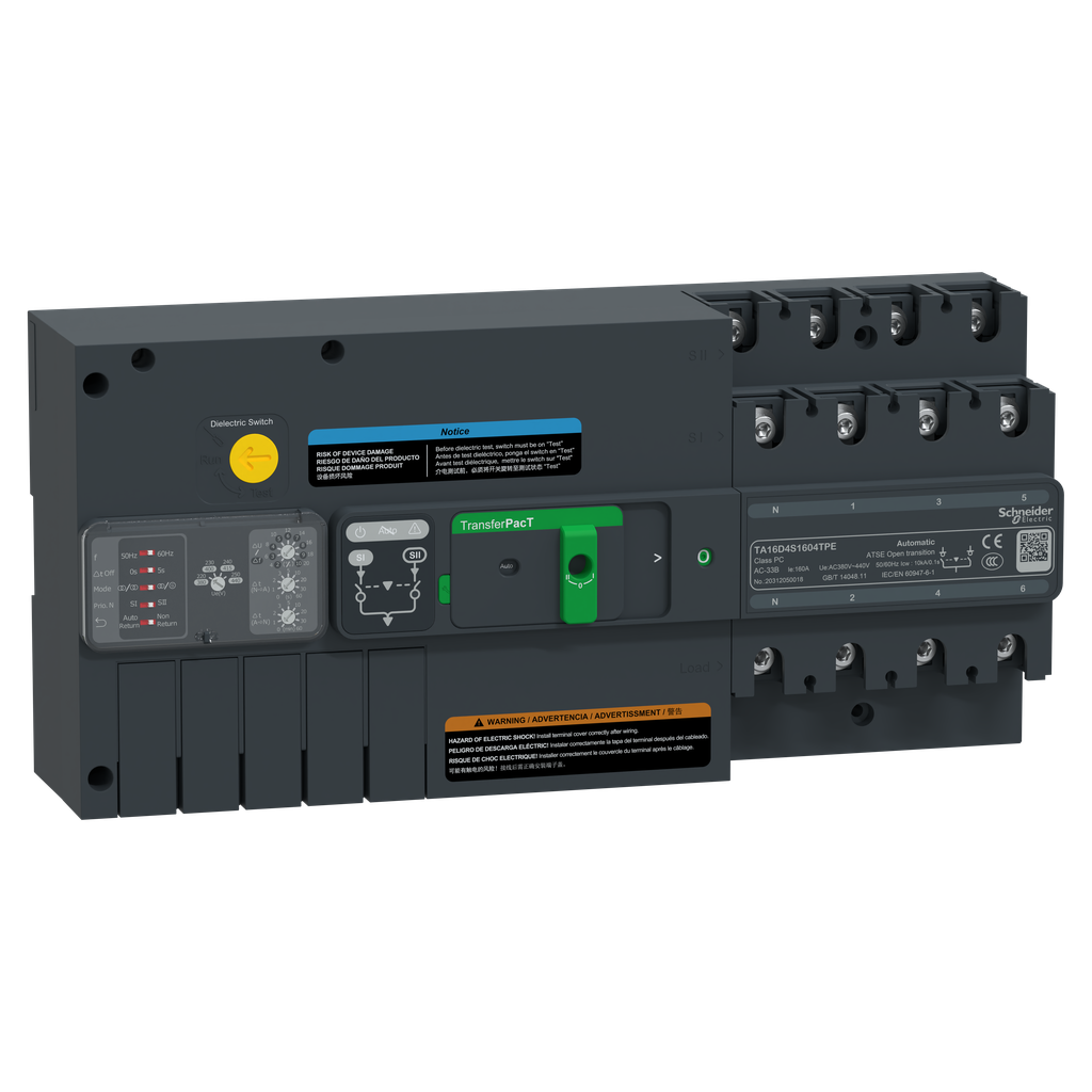 TransferPacT TA160 - inverseur de sources - commutateurs - 160A - 4P - 400Vca
