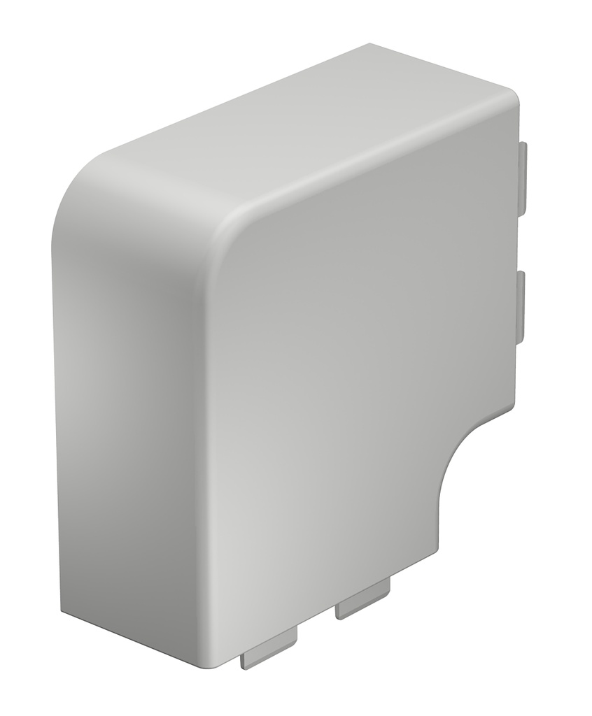 Angle plat 60x110mm Chlorure de polyvinyle blanc pur RAL 9010