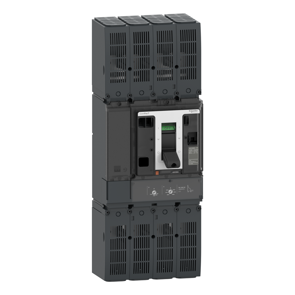 ComPacT NSX1200N DC - Disjoncteur - TM-DC 1000A - 2P2D - 50kA - câblage borne