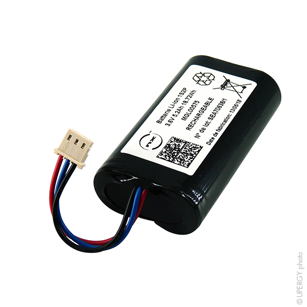 Pack(s) Batterie Li-Ion 2x 18650 1S2P ST1 UN38.3 3.6V 5.2Ah Molex