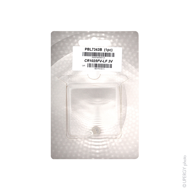 Blister(s) x 1 Pile bouton lithium blister CR1025FV-LF RENATA 3V 30mAh