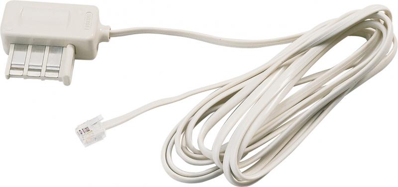 CORDON TELEPH.5M PTT/RJ11 IVOIRE
