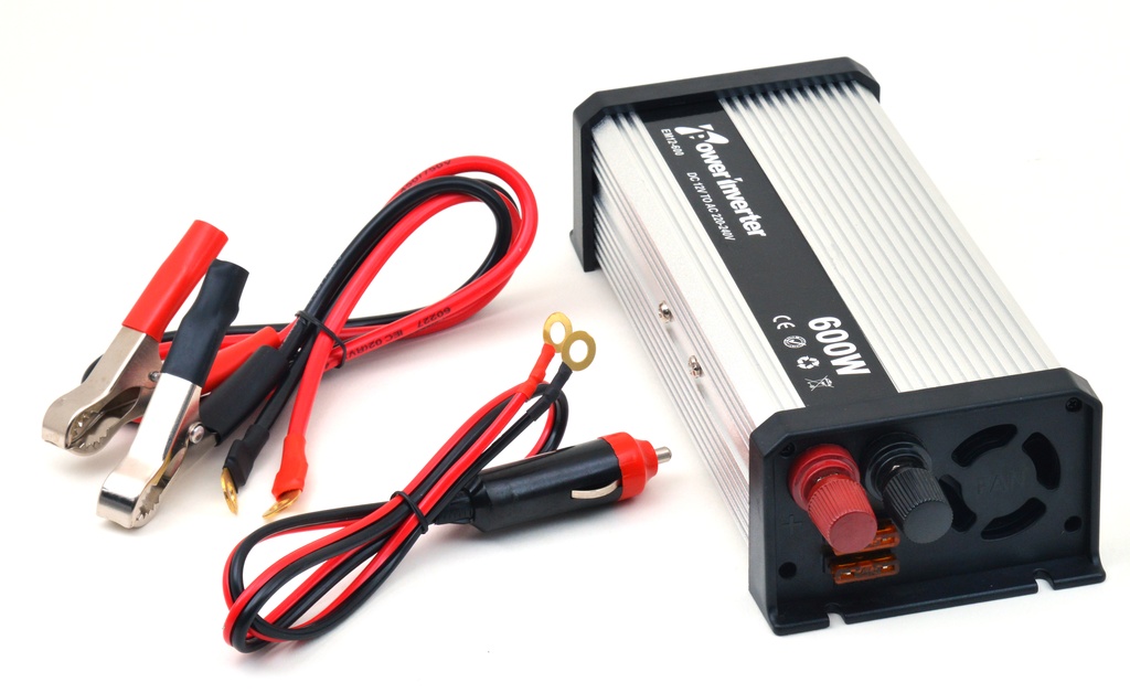 Unité(s) Convertisseur DC/AC 12/230V 300W pur-sinus EM - Sotie pinces crocodiles