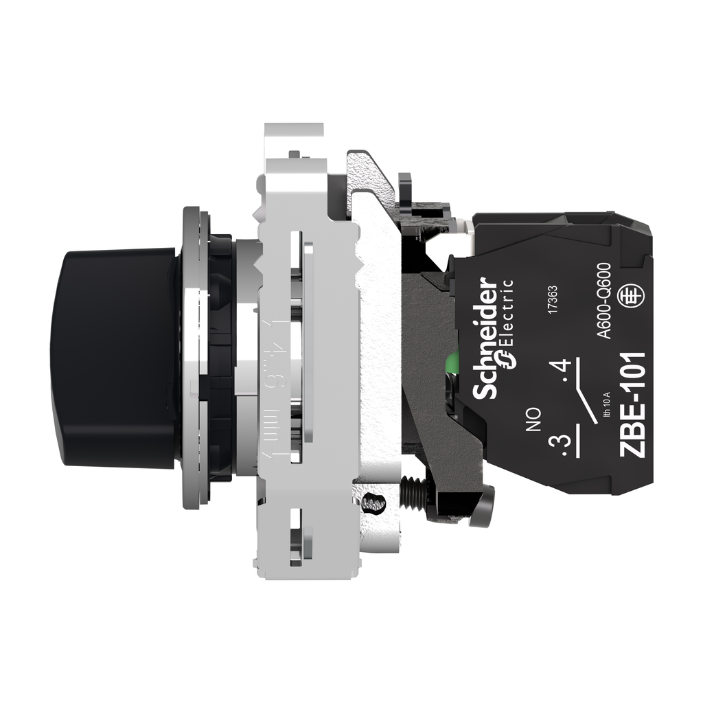 Harmony XB4 - bouton tournant à manette - flush - 2 pos fix - noir - 1F