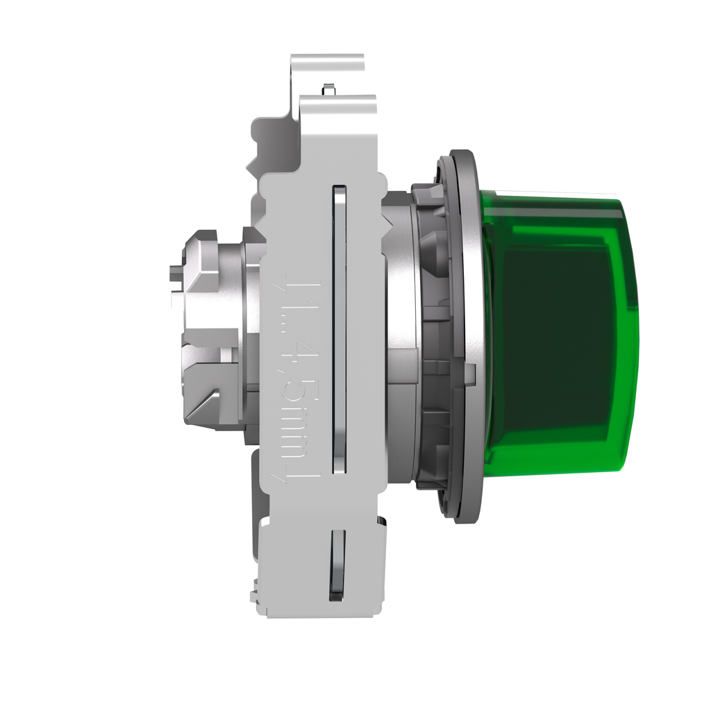 Harmony XB4 - tête bouton à manette lumineux - flush - 3 pos fix - vert