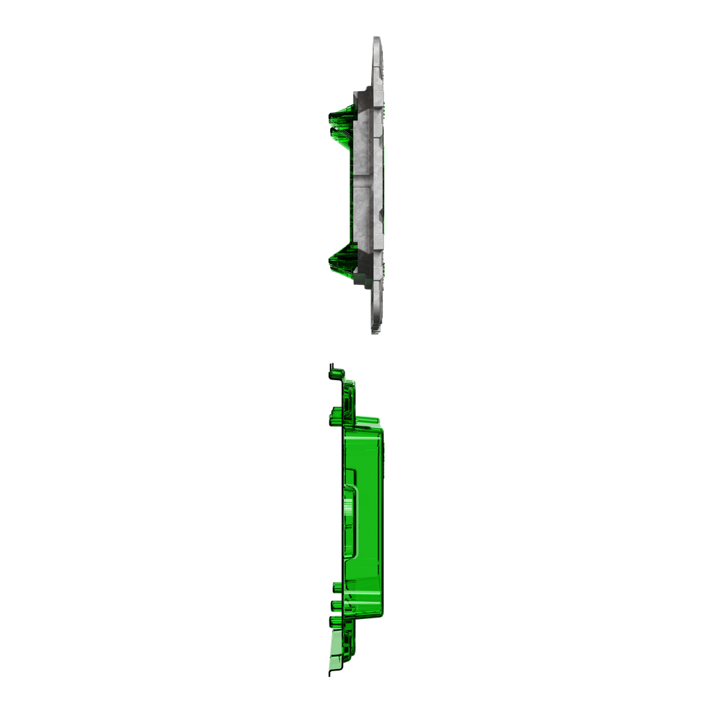 Unica - support de fixation 6-8 mod / 3 postes + protection chantier - zamac