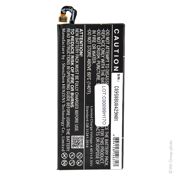 Batterie(s) Batterie téléphone portable pour Samsung 3.85V 3100mAh