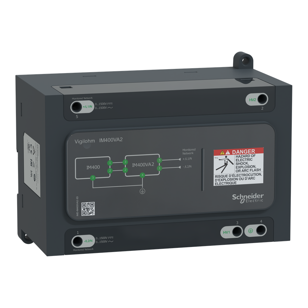 Vigilohm - adaptateur de tension - CPI IM400C - réseau jusqu'à 1500Vca-cc
