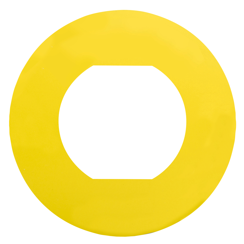 Harmony - étiquette plate - jaune - vierge - Ø60 - pour ZBZ1605
