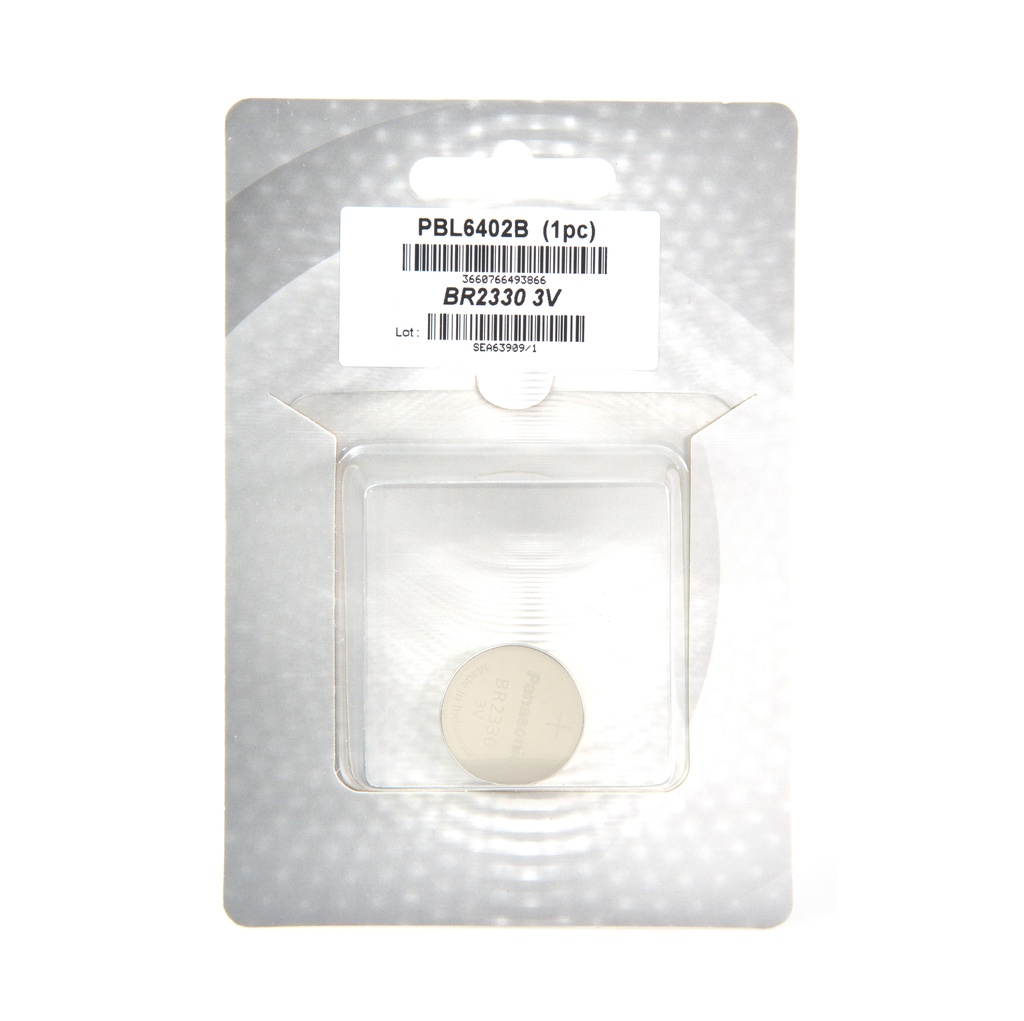 Blister(s) x 1 Pile bouton lithium blister BR2330/BN PANASONIC 3V 255mAh