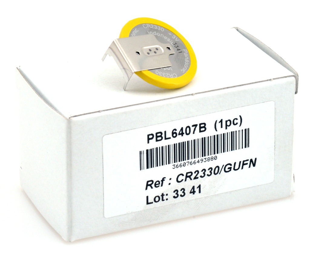 Blister(s) x 1 Pile bouton lithium blister CR2330/GUFN PANASONIC 3V 220mAh
