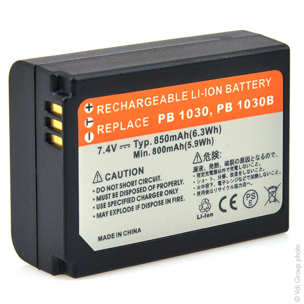Blister(s) x 1 Batterie appareil photo - caméra 7.4V 850mAh