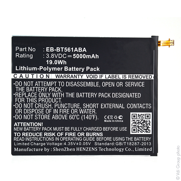 Batterie(s) Batterie tablette 3.8V 5000mAh