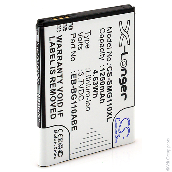 Blister(s) x 1 Batterie téléphone portable pour Samsung 3.7V 1250mAh
