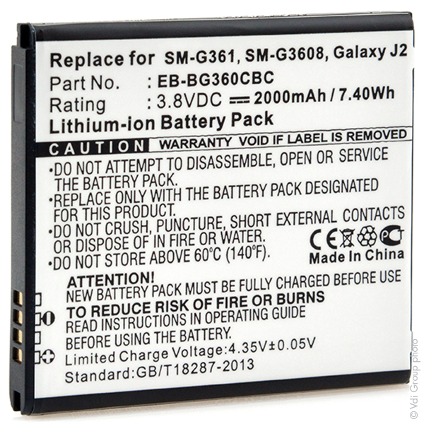 Blister(s) x 1 Batterie téléphone portable pour Samsung 3.8V 1900mAh