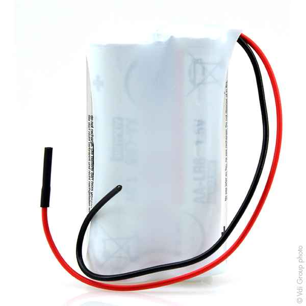 Pack(s) Batterie alcaline 2x AA NX 2S1P ST1 3V 3.4Ah Fils