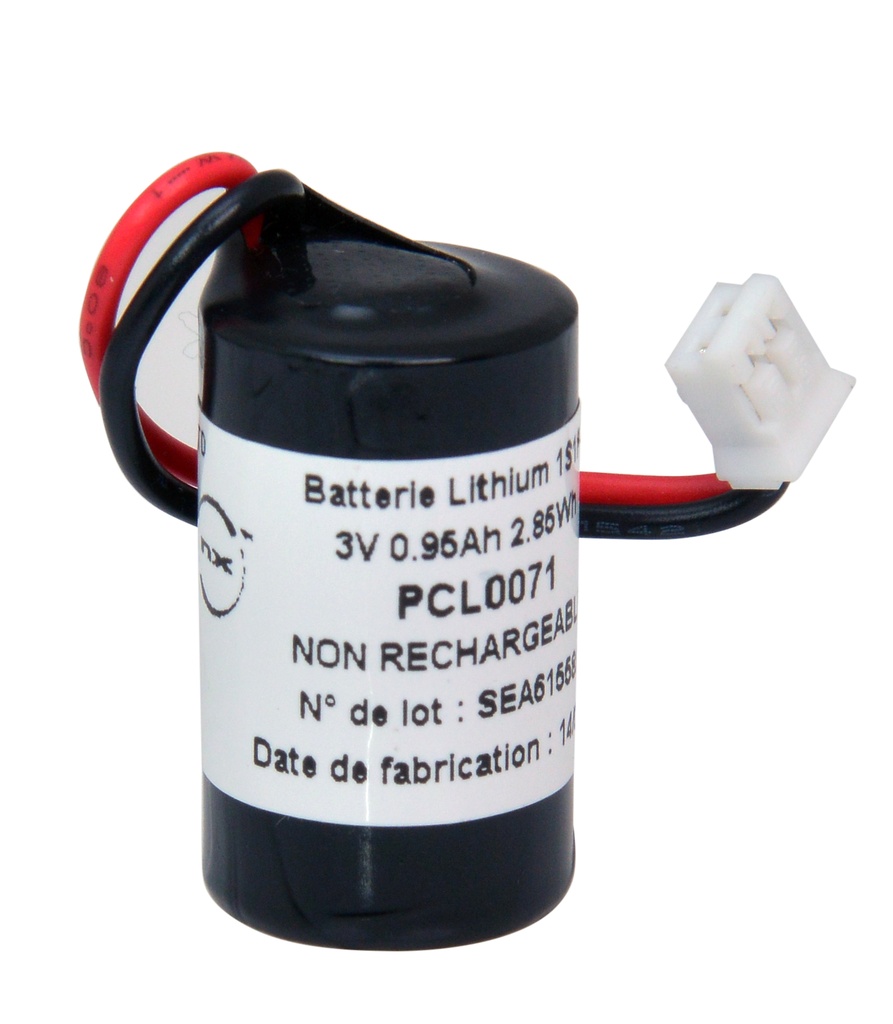 Pile(s) Batterie automate 1x 1/2AA 1S1P 3V 0.95Ah JST