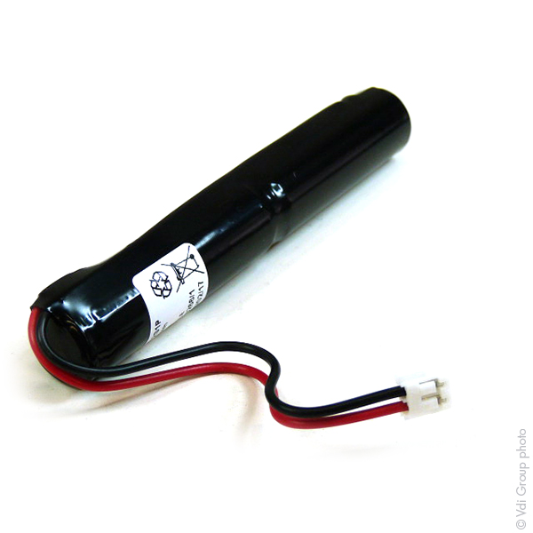 Pack(s) Batterie eclairage secours 2 x AA HT 2S1P ST4 2.4V 800mAh JST