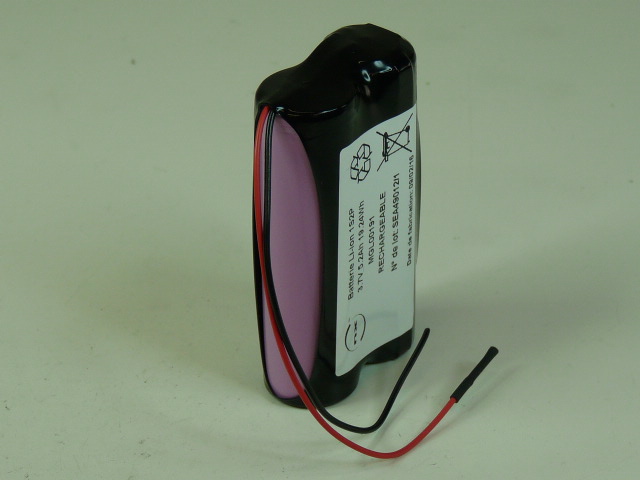 Pack(s) Batterie Li-Ion 2x 18650 1S2P ST1 3.6V 7Ah F100