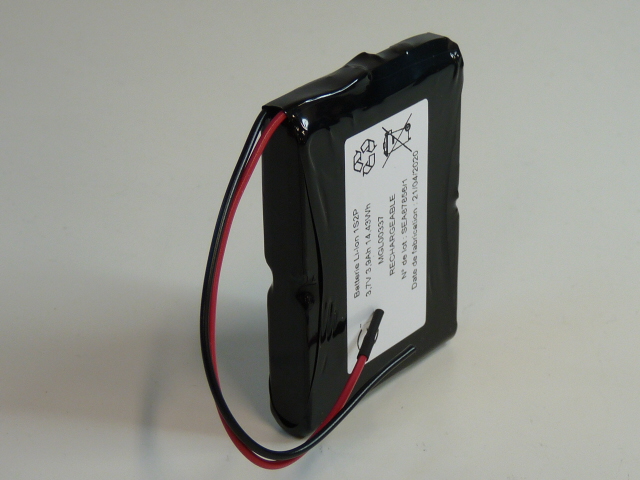 Pack(s) Batterie Li-Ion 2x 103450 1S2P ST1 3.7V 4.7Ah Fil