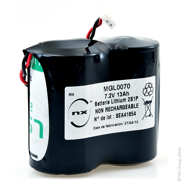 Pack(s) Batterie lithium 2x D 2S1P ST1 BL13 7.2V 13Ah JST