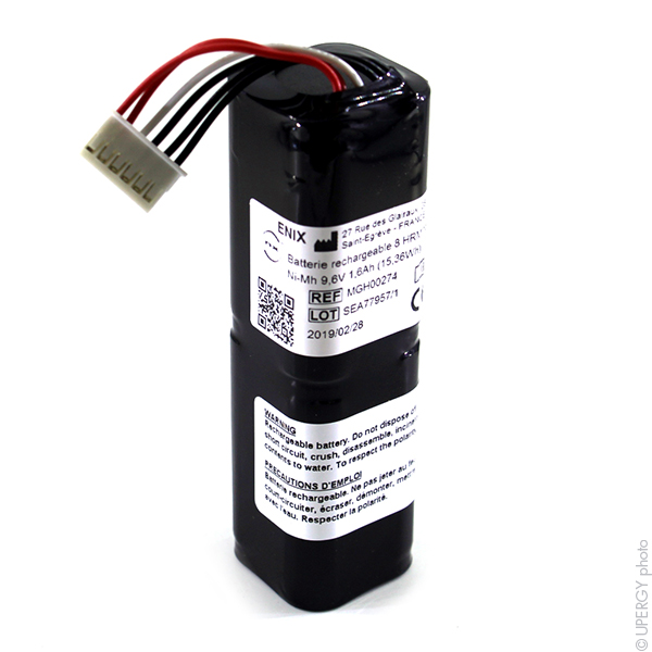 Batterie(s) Batterie médicale rechargeable Fukuda Denshi Cardimax 9.6V 1.6Ah JST