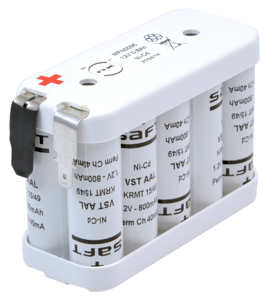 Batterie(s) Batterie Nicd 10xVST AA 10S1P HT ST2 12V 800mAh FASTON 6.3mm(+) 4.8m