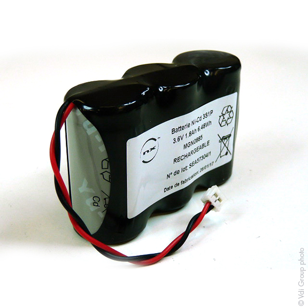 Pack(s) Batterie Nicd 3x SC 3S1P ST1 3.6V 1.8Ah AMP