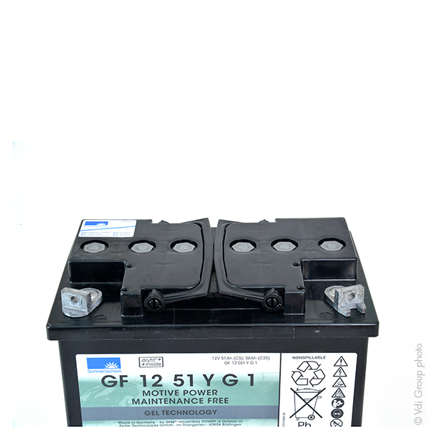 Batterie(s) Batterie traction SONNENSCHEIN GF1251Y G1 12V 56Ah M6-M
