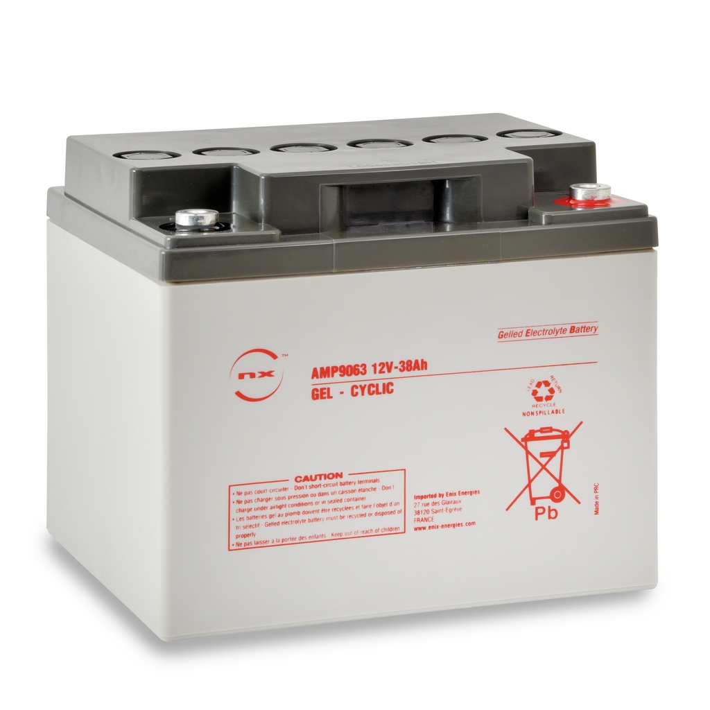 Batterie(s) Batterie plomb etanche gel NX 38-12 Cyclic 12V 38Ah M6-F