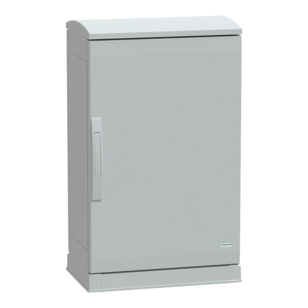 PanelSeT - Armoire polyester socle + toit 750x500x320 - IP44 Ral 7035