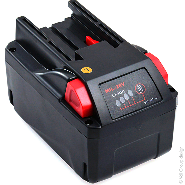 Batterie(s) Batterie outillage électroportatif compatible Milwaukee M28 B5 28V 3