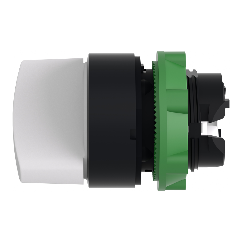 Harmony XB5 - tête bouton tournant à manette - Ø22 - 2 posit fixes - blanc