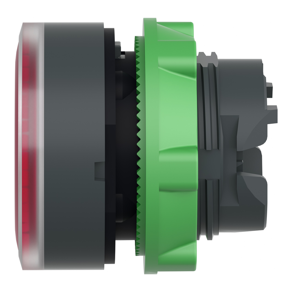 Harmony XB5 - tête bouton poussoir lumineux DEL - Ø22 - strié - rouge