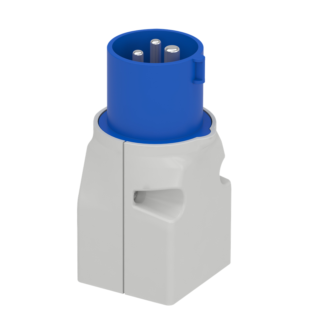 Mureva - adaptateur brochage industriel-domestique - 16 A 2P+T - 220V