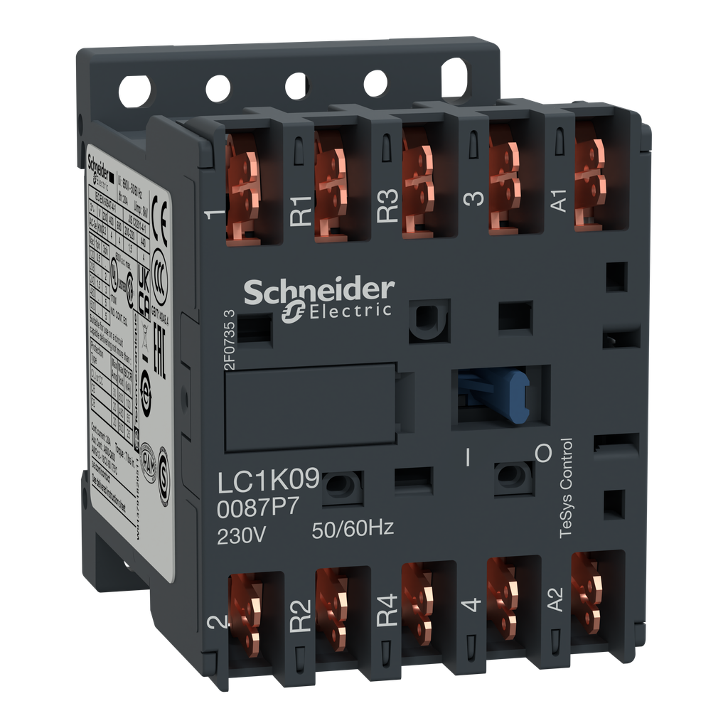 TeSys LC1K - contacteur - 4P (2F+2O) - AC-1 440V - 20A - bobine 230Vca