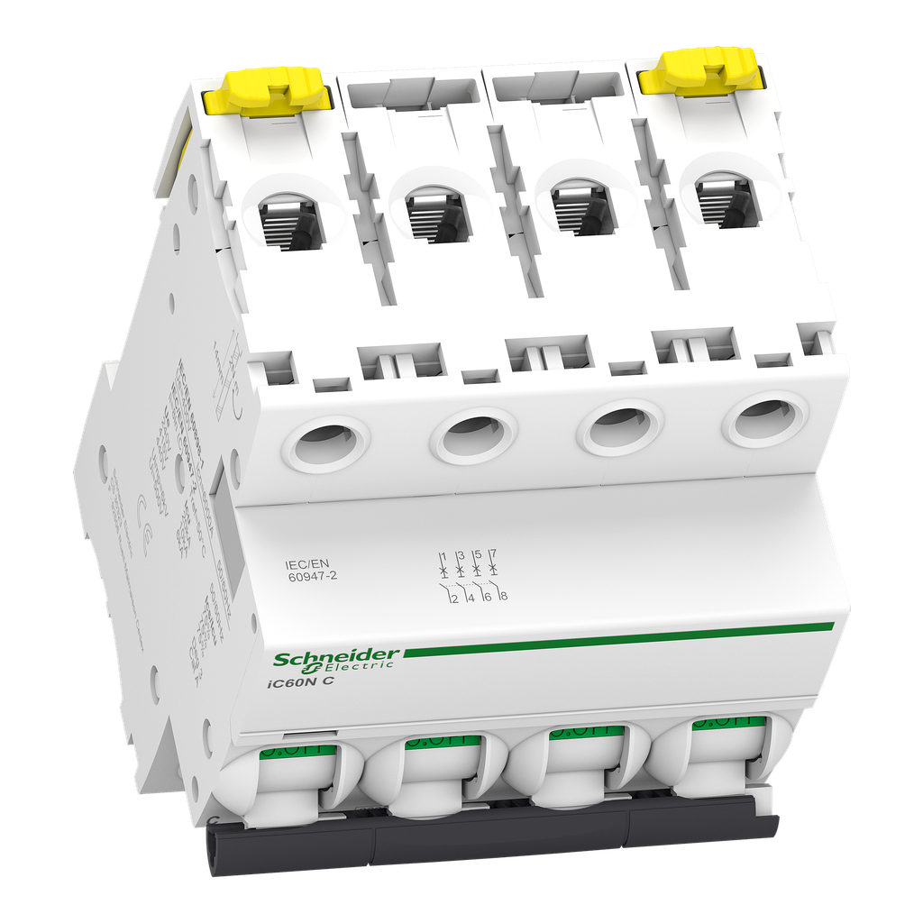 Acti9 iC60N - Disjoncteur - 4P - 10A - Courbe C - 400Vca - 6000A/10kA