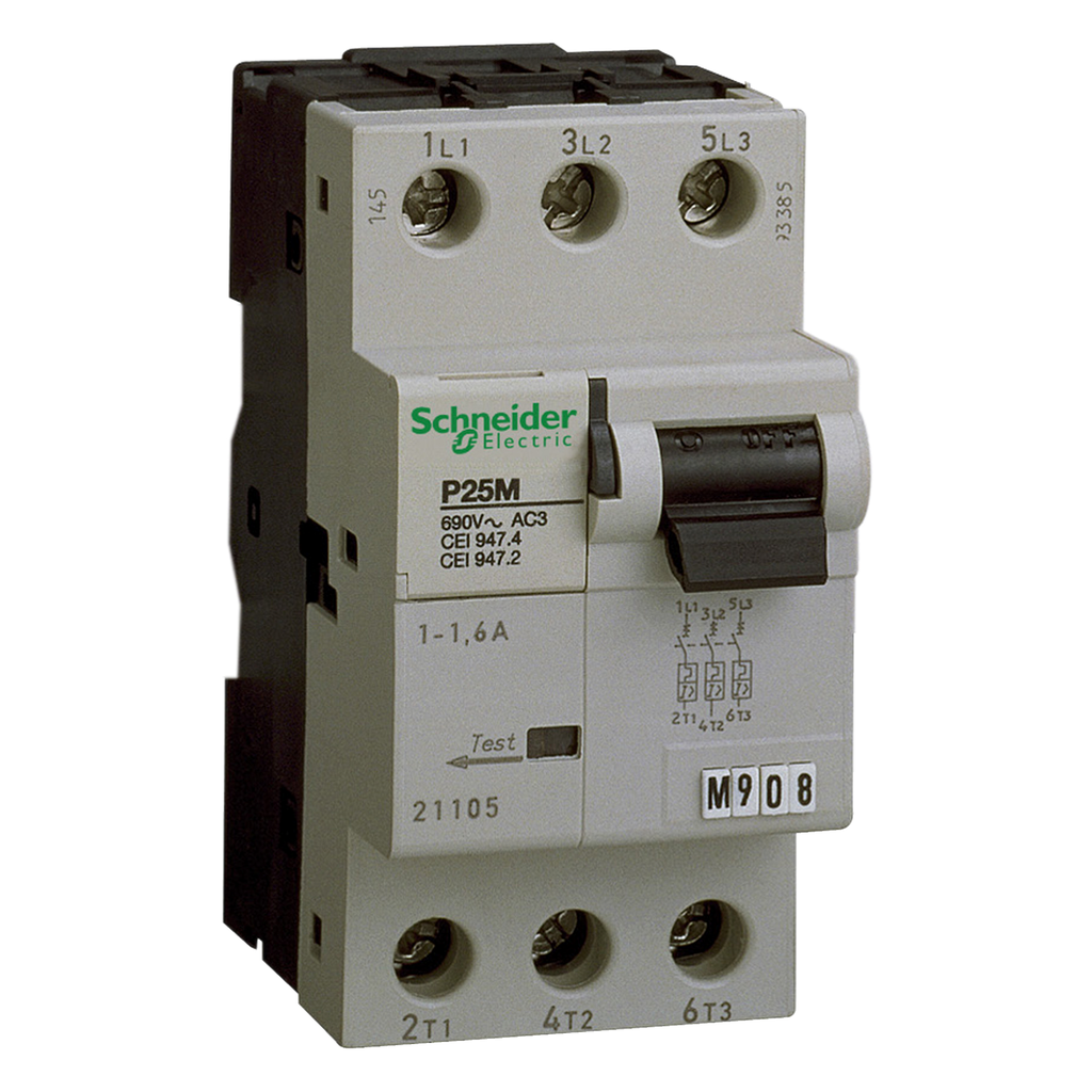 P25M - disjoncteur moteur - 25A - 3P 3d - déclencheur magnétothermique