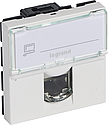 Prise RJ45 catégorie 6A STP à blindage métal Mosaic 2 modules - blanc