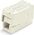 Borne pour luminaires 2,5 mm² / 2 rigides - 1 souple / 105°C / Blanc