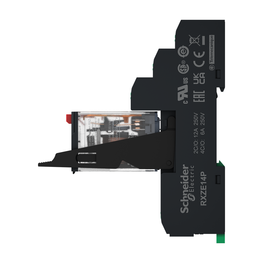 Harmony relais + Emb PushIn cont séparés - 4OF - 6A - test - 230Vac